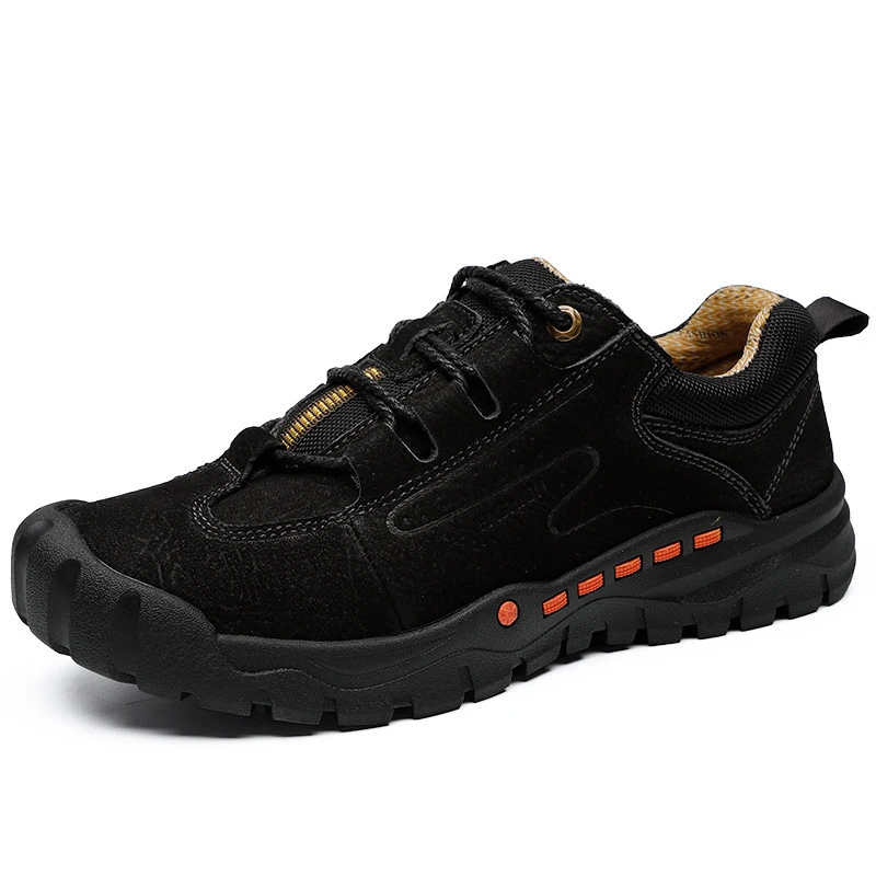 Wholesale Cowhide Breathable High Quality Men Casual Outdoor hiking shoes working shoes for men