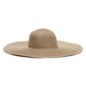 Wholesale custom big brim mens womens straw hat