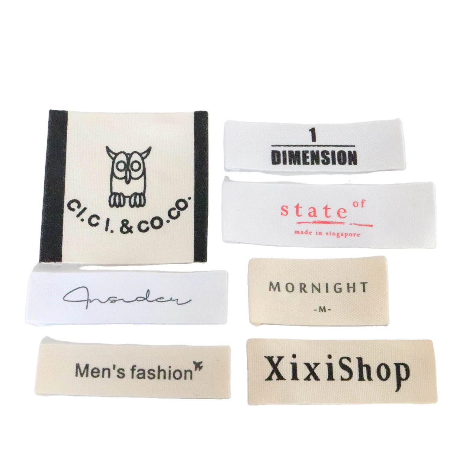Wholesale Custom Cotton Polyester Woven clothing Labels