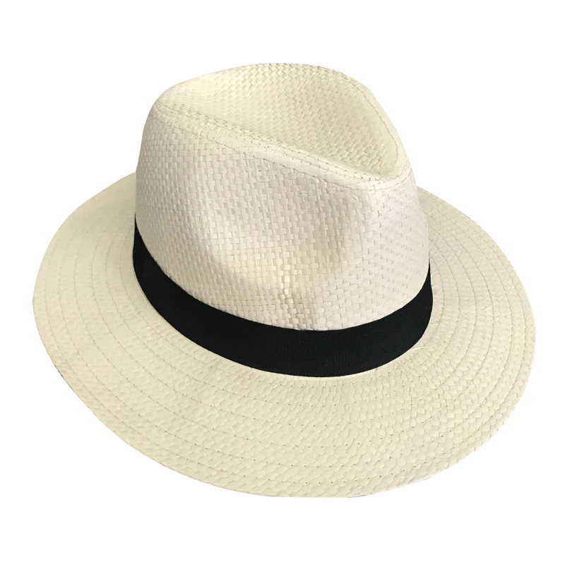 Wholesale custom foldable sombrero men woman fedora boater panama surf straw hat hoods