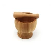 wholesale Custom Spice Herb Grinder bamboo mini mortar and pestle set