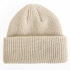 Wholesale Custom Winter Ribbed Cotton Knitted Hat Blank Beanies Unisex