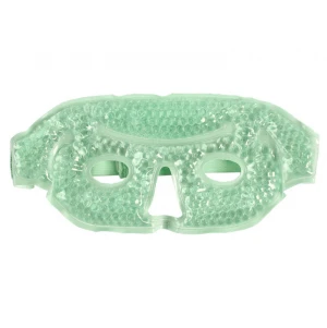 Wholesale customized cold and hot face mask reusable hot cold gel beads face mask beauty care cooling gel eye mask