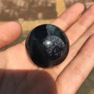 wholesale decor natural fluorite crystal ball in semi-precious stone crafts