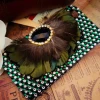 Wholesale DIY Feather Accessories Green Pheasant Feather Crafts Jewelry