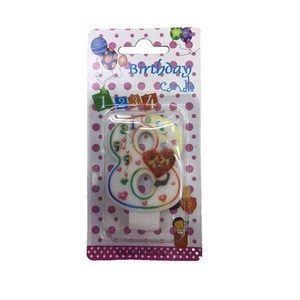 Wholesale Happy Birthday Used Colored Number Cake Candle