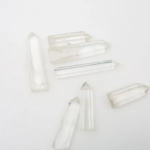 Wholesale High Natural Crystal Spiritual Healing Rod White Crystal Energy wand Tower Points
