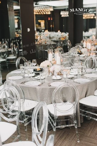 Wholesale hotel dining wedding hall clear polycarbonate banquet chiavari phoenix chair with soft cushion