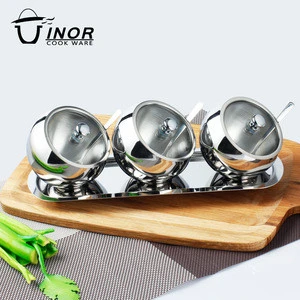 wholesale kitchen canisters spice storage metal sugar bowl for sale