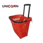 Wholesale Logistic Shopping Basket Colorful Folding Plastic Basket