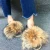Import Wholesale New Design Women Luxury Fur Slides With Real Raccoon Fur Slippers for Traveling Summer Fur Sandals Sliders from China