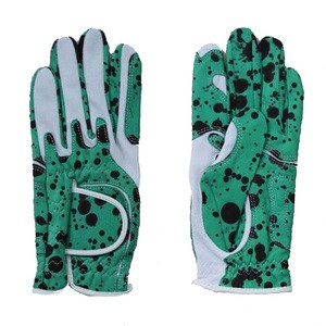 Wholesale oem cheap custom colored cabretta men sports golf gloves