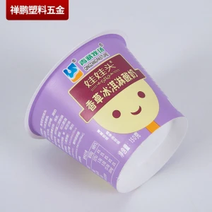 Wholesale Plastic PP Cups with Plastic Lids For Yogurt