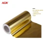 Wholesale Polyester Laminating Plastic Film Supply 25 mic Gold Metalized PET Lamination Rolls Film