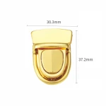 Wholesale Press lock push lock bag parts metal hardware accessories Handbag custom hardware lock handbag buckle