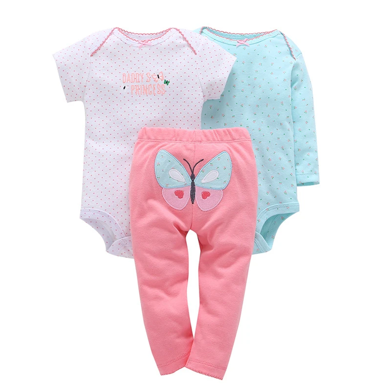 Wholesale Price Import Baby Clothes 3pcs Baby Clothes Set Cheap Baby Clothing
