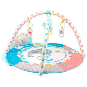 Wholesale safe kid kick music piano baby play mat baby piano play gym mat with toys
