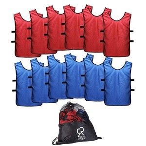 wholesale Sports soccer Football Basketball Team Sports Breathe Training Bibs Vests Scrimmage Vests Mesh  Youth Adult Pinnies