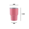 Wholesale sublimation blanks 3 oz Wine Tumbler Double Wall Stainless Steel 3oz mini Shot Glass tumbler Cup With Lid And Straw