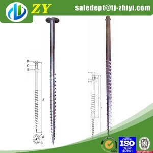 Wholesale Top Quality Ground Screw Anchor For Fence Solar panel ground screw pile mounting
