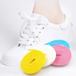 Wholesale various styles premium flat bulk football shoelaces for sneakers soccer shoes