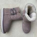 Wholesale womens all tube and retail winter sales of real wool integrated snow boots cozy shoes