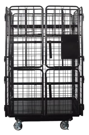 Wholesales warehouse folding roll container ,wish mesh cage