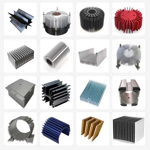 wide round processing extruded aluminium heat sink for led light