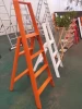 Wide Step Folding 3 Step 4 Step Aluminum Ladder