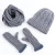 Import winter hats beanie with scarf set men hat beanie scarf and gloves set for man from China