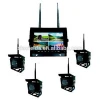 wireless quad bus truck and heavyduty camera monitor rear view system