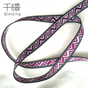 WJ32 garment accessories popular style 1.3cm ethnic jacquard ribbon trim