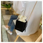 Women Messenger bag Shoulder Bag Chains Handbag PU Leather Square Crossbody Bags