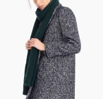 WOMENS 100% CASHMRE CABLE  KNITTED SCARF