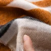 Womens Warm Long Shawl Wraps Large Scarves Knit Pashimina Feel Plaid Triangle Scarf