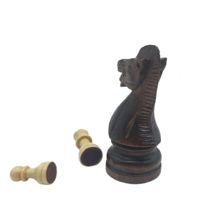 Wood Chess Game Set Luxury Gold Chess Set Titanium Decorative Chessboard Leather Style Packaging Camel Pcs Color Material Zinc