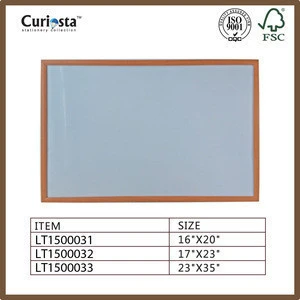 Wood frame white board dry erase white board with whiteboard marker various size available