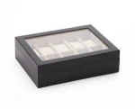 Wooden watch accessories case watch box for storage & display with lid