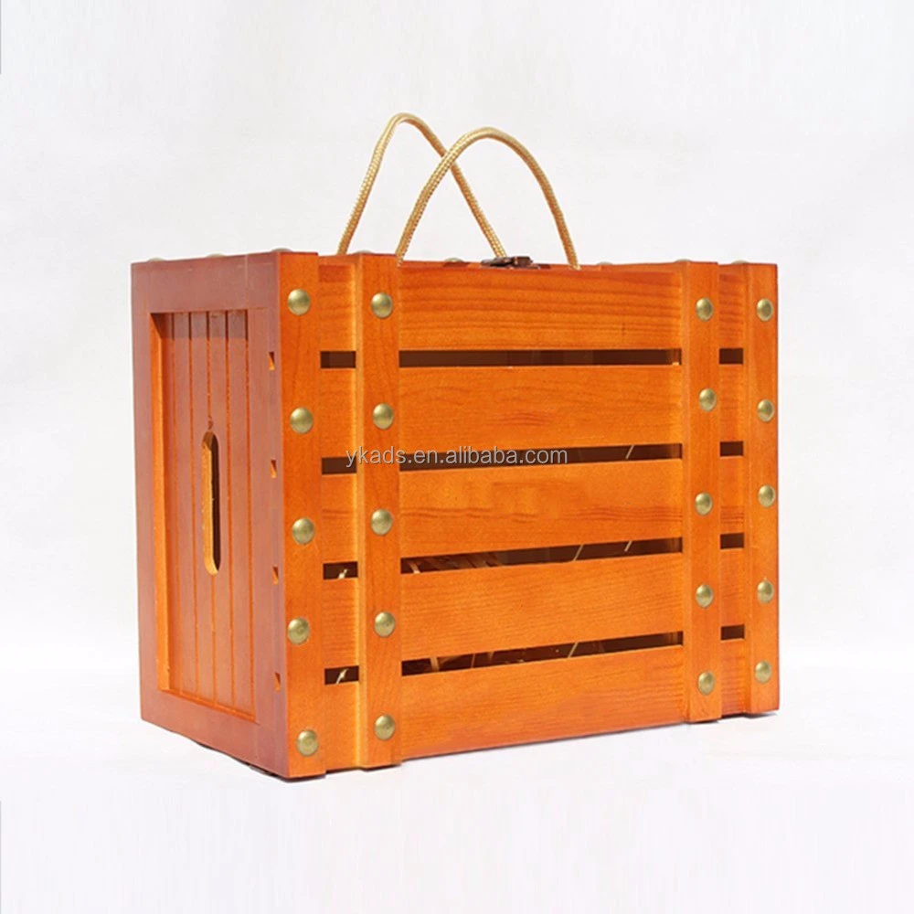 Wooden wine crate projects in Customized Size