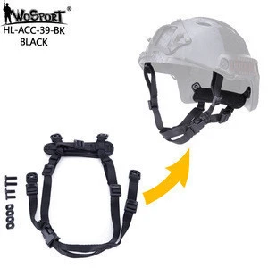 Wosport Outdoor adjustable chin strap Tactical Fast helmet Accessory Airsoft paintball military safety helmet with chin strap