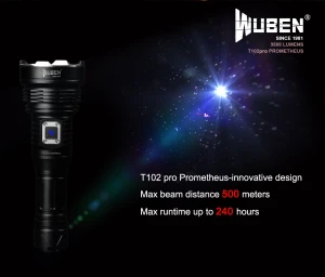 WUBEN T102 Pro Maximum endurance 240h Search and rescue flashlight