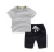 Import X84279B New Arrival Plain Design Boys Summer Set Blank T-Shirt + Short Boy Clothing Sets Toddler Kids Clothes Set from China