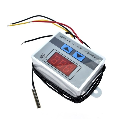 XH W3001 10A 12V 24V 110V 220V AC Digital LED Temperature Controller XH-W3001 Cooling Heating Switch NTC Sensor Thermostat