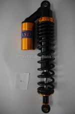 ZERO DEFECT ATV SHOCK ABSORBER &GENUINE QUALITY BLACK SPRING&YELLOW AIR 340mm Motorcycle Scooter Rear Air Shock Absorber Damper