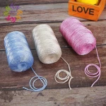 ZHAONUO summer polypropylene 1mm hollow intermingled pp yarn on bobbin for sun hat cushion