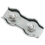 Zinc Planted Duplex SsteelL Wire Rope Grips With Adjustable Hardware Fittings