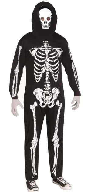 Halloween Jumpsuit Onesie Wholesale Skeleton Jumpsuit Costume for Adults