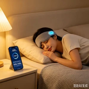 Smart Sleep Monitoring Headband Bluetooth Sleep Tracker Heart Rate Brainwave Monitor Soft Elastic Sleep Headband for Ho