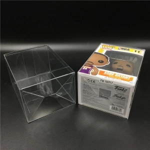 Custom Easy Folding 4 Inch PET Pop Funko Vinyl Games Toy Protector Shield Plastic Packaging Acid Box Wholesale Price