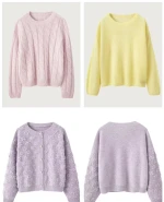 Autumn winter New Women's Lazy Loose Casual Sweater Customization, Undefined Style, Style, Color, Pattern